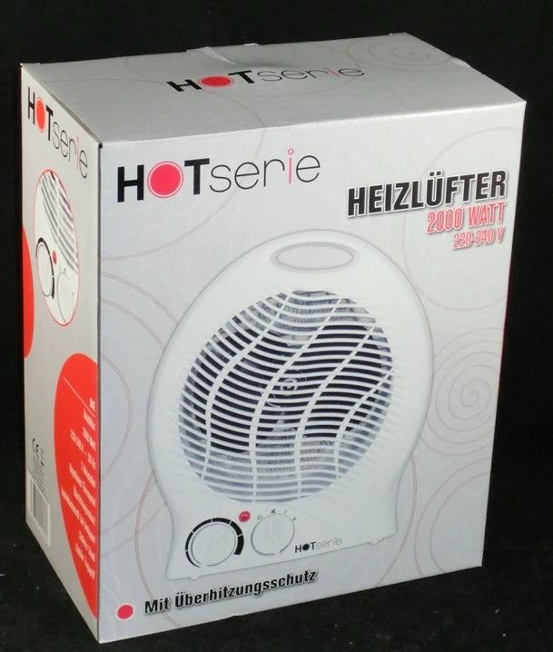 Elektrischer Heizlüfter Heizer 1000W / 2000W Heizung 3 Stufen Neu