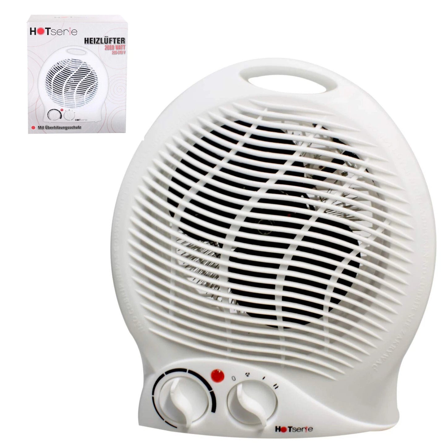 Elektrischer Heizlüfter Heizer 1000W / 2000W Heizung 3 Stufen Neu