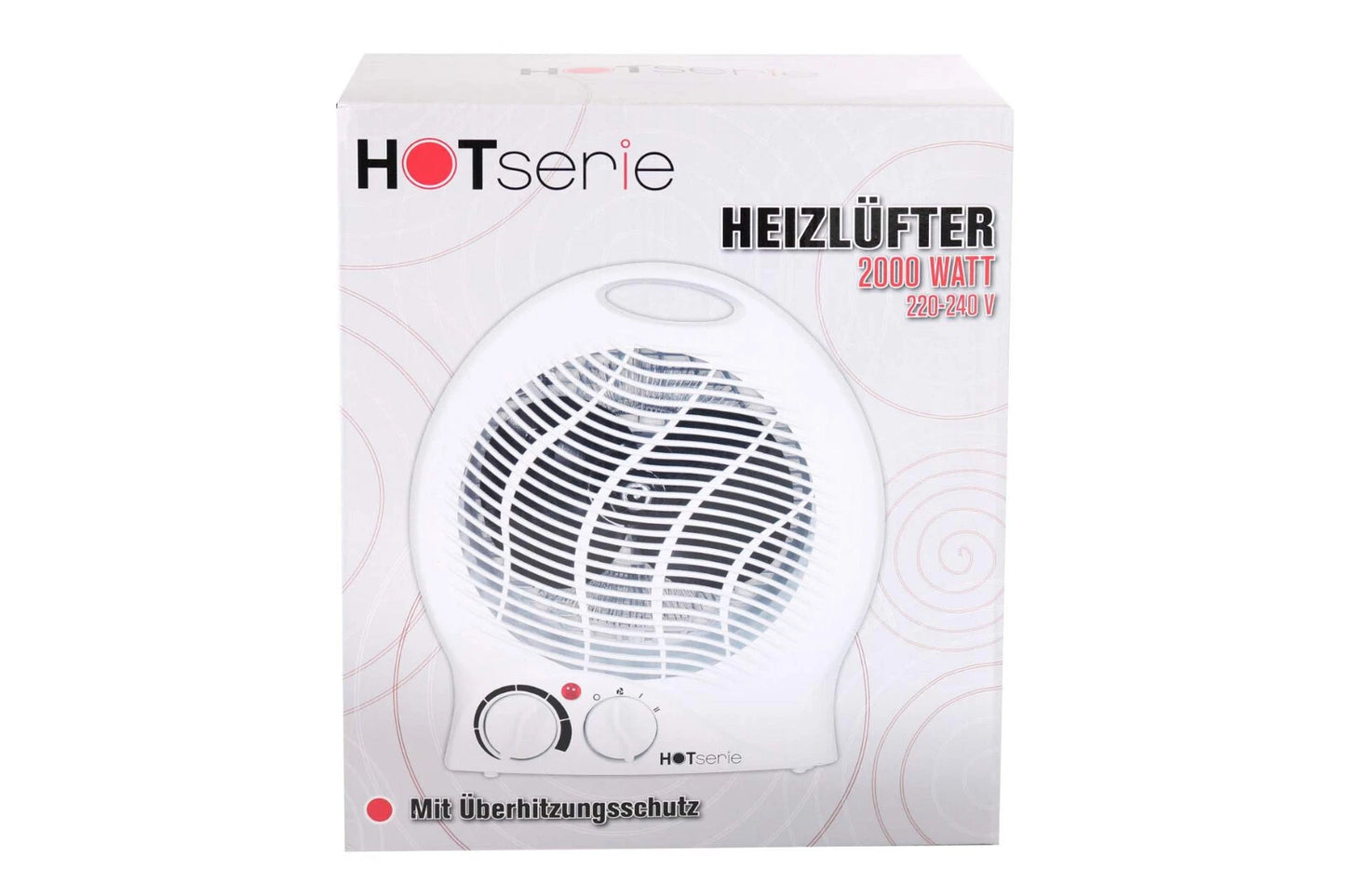 Elektrischer Heizlüfter Heizer 1000W / 2000W Heizung 3 Stufen Neu